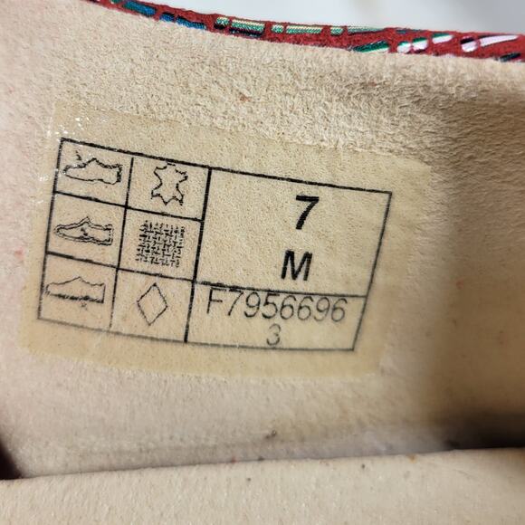 SAS Relaxed Rainbow Sandals Womens 7 Red Leather Open Toe Casual Slingback Strap - Picture 4 of 16